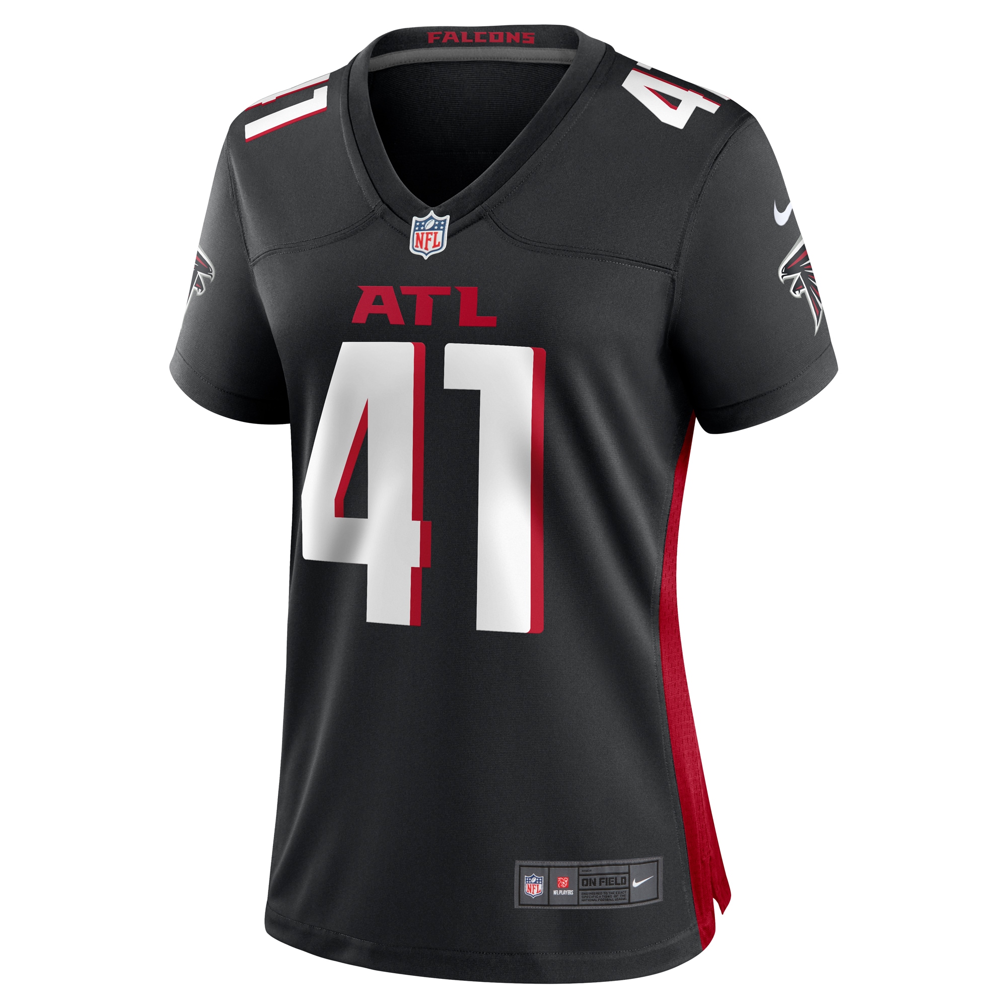 Atlanta Falcons Lukas Denis Black Game NFL Jersey Women's