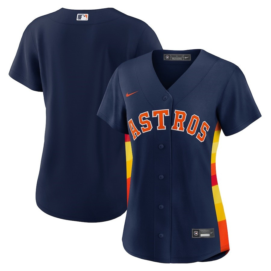 Houston Astros Alternate Team Navy MLB Jersey Women's