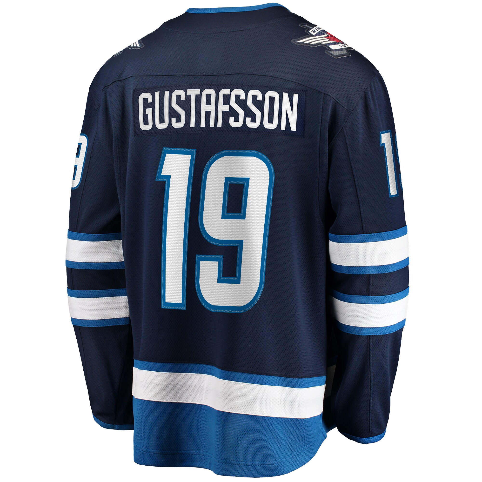 Winnipeg Jets David Gustafsson Navy Home Premier Breakaway Player NHL Jersey Men's