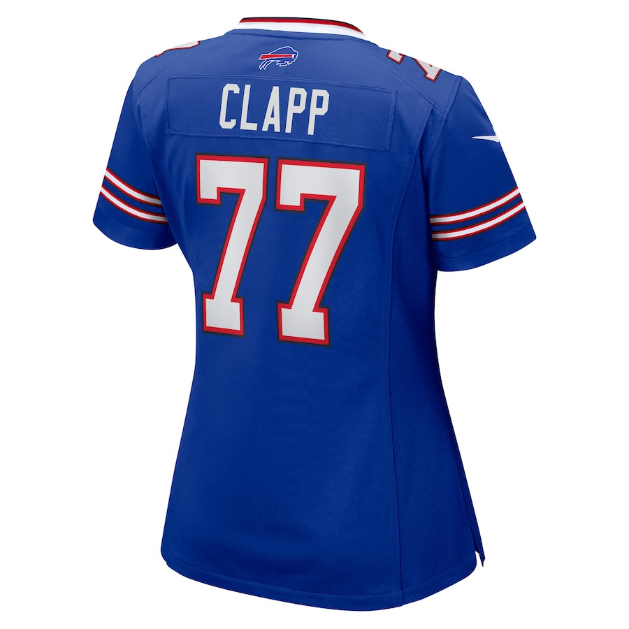 Will Clapp 77 Buffalo Bills Game Royal NFL Jersey Women's