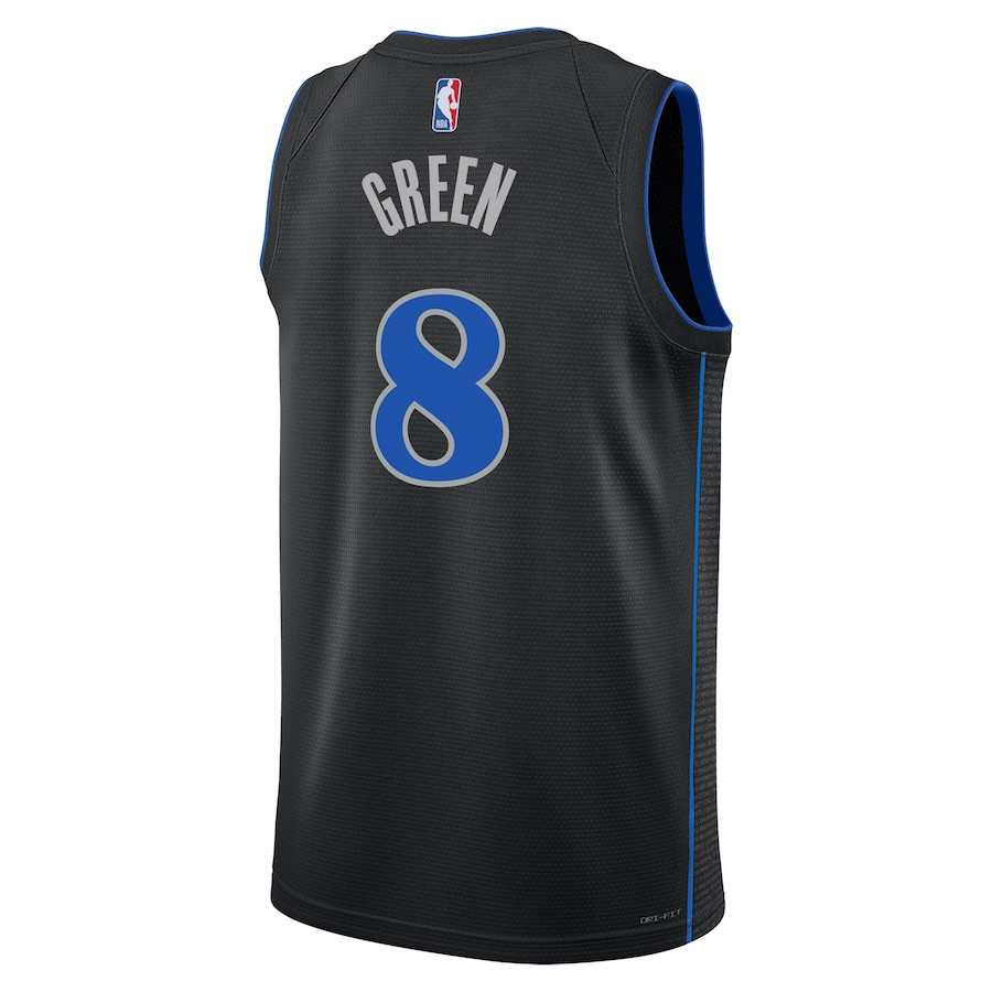 Josh Green 8 Dallas Mavericks 2023/24 City Edition Swingman Black NBA Jersey Men's