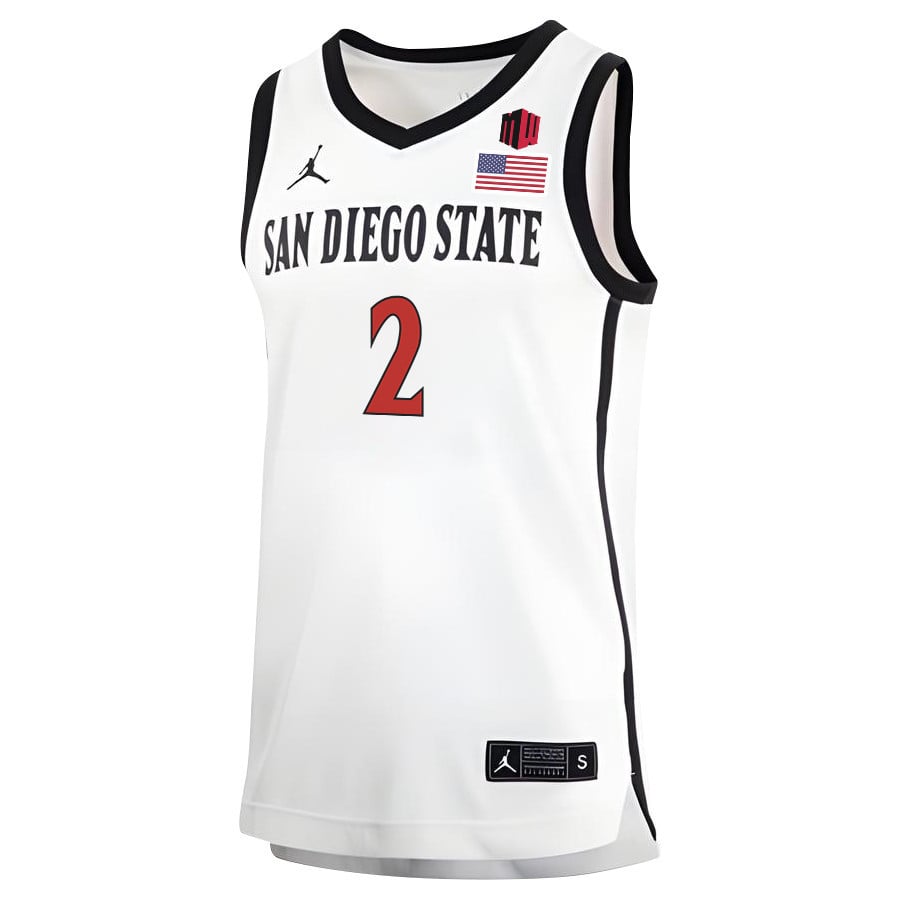 Adam Seiko 2 San Diego State Aztecs 2023 MW Logo- Me White NCAA Jersey Men's