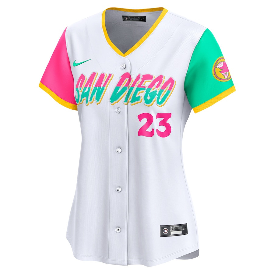 Fernando Tatis Jr. 23 San Diego Padres City Connect Limited White MLB Jersey Women's