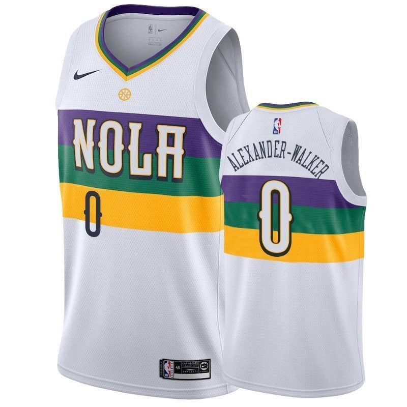 New Orleans Pelicans Nickeil Alexander-walker 0 City NBA Jersey Men's