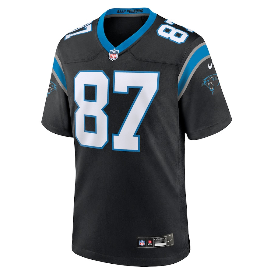 Matt Landers 87 Carolina Panthers Game Black NFL Jersey Men's