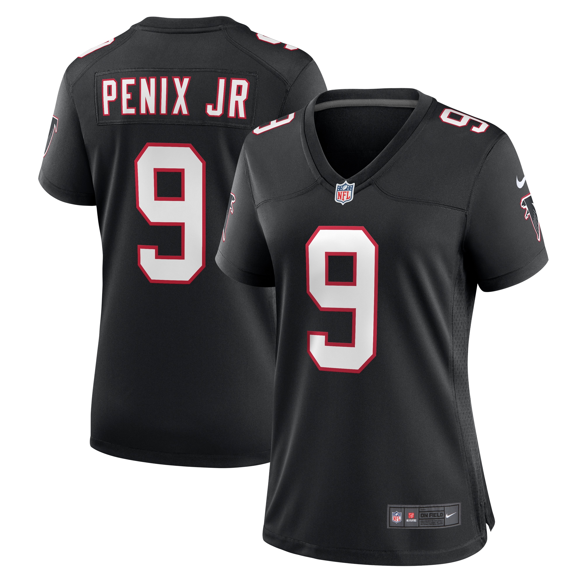 Atlanta Falcons Michael Penix Jr. Black Throwback Game NFL Jersey Women's