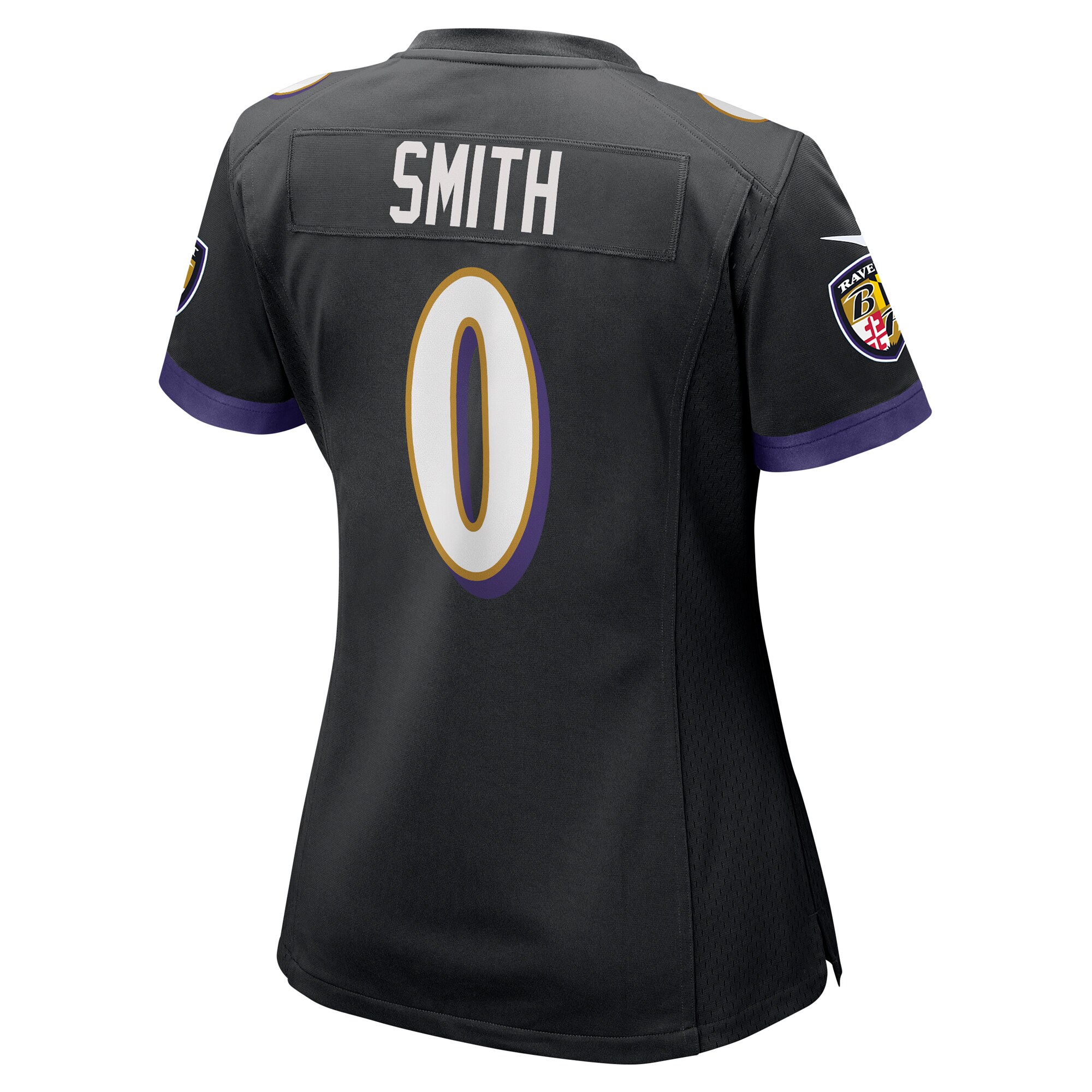 Baltimore Ravens Roquan Smith Black Team Game NFL Jersey Women's
