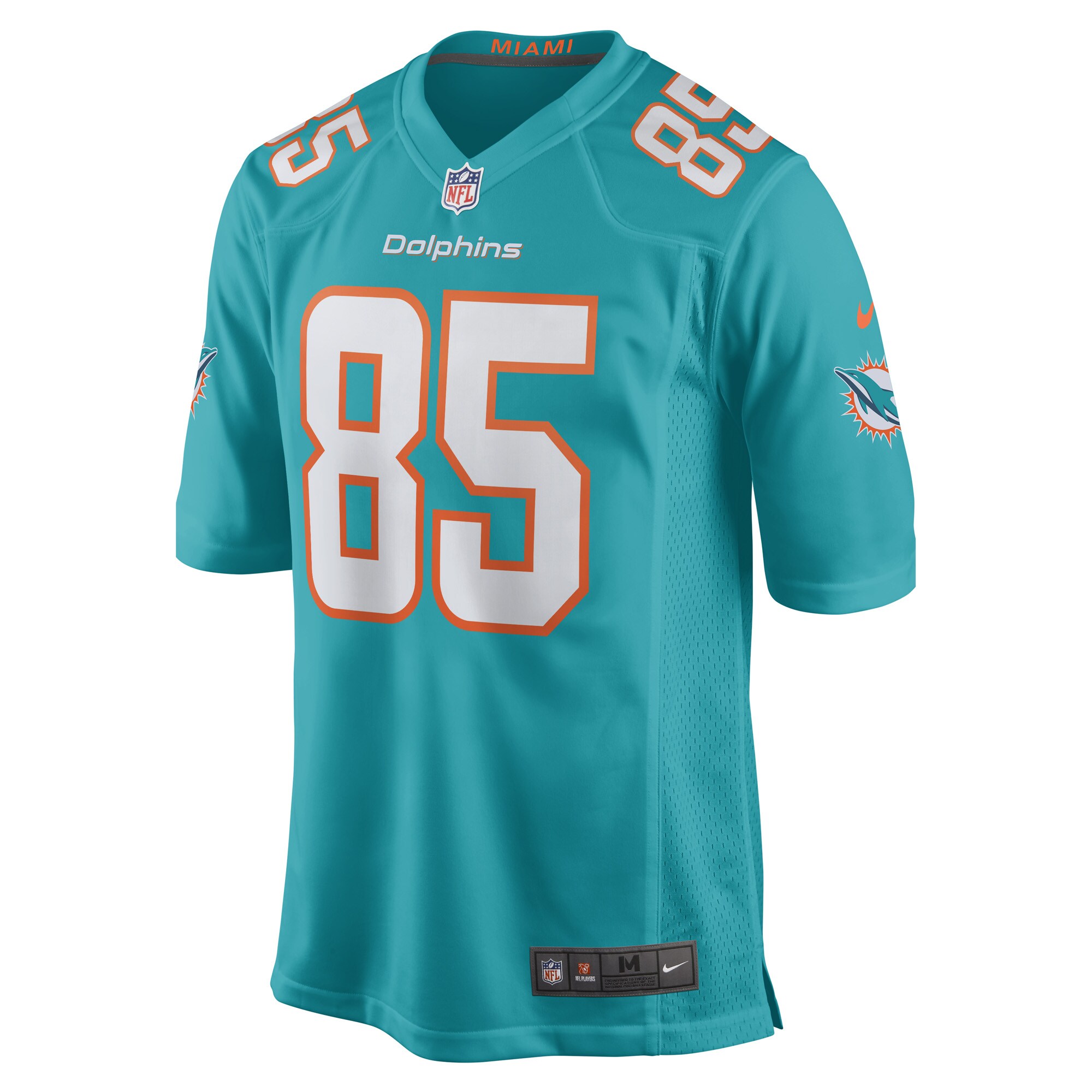 Miami Dolphins River Cracraft Aqua Game Player NFL Jersey Men's