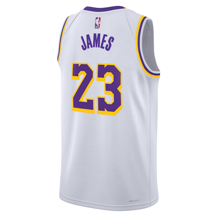 Lebron James 23 Los Angeles Lakers Unisex Swingman Association Editio White NBA Jersey Unisex