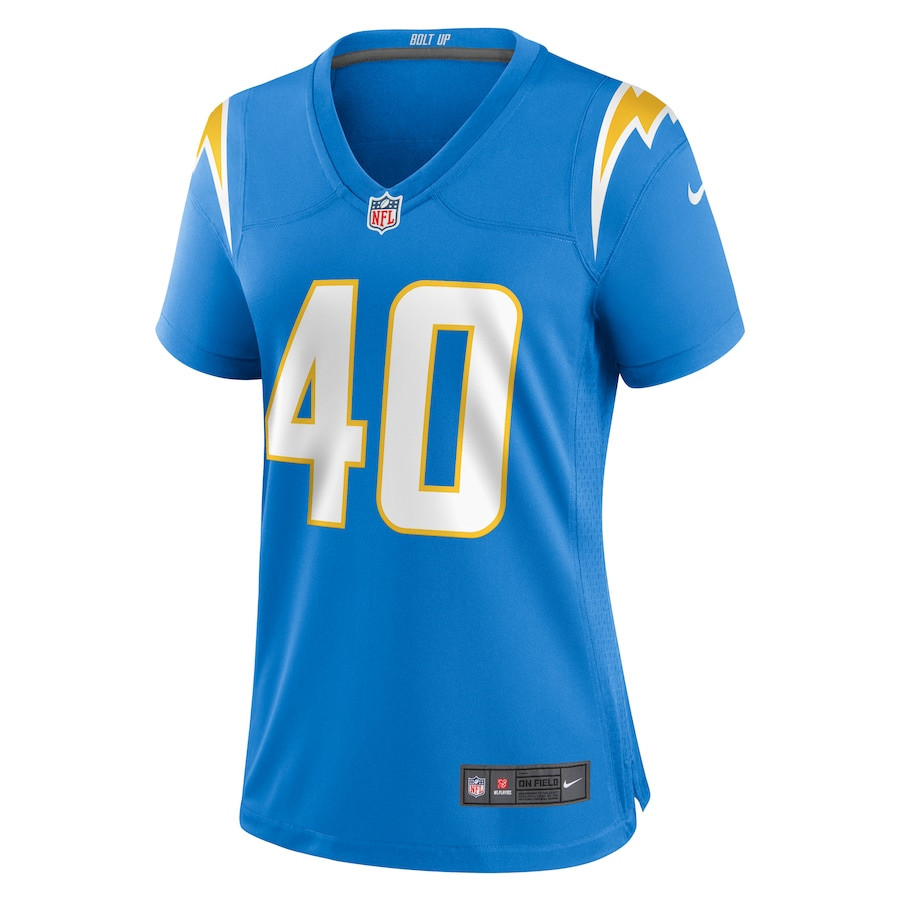 Stephen Anderson 40 Los Angeles Chargers Game Powder Blue NFL Jersey Women's