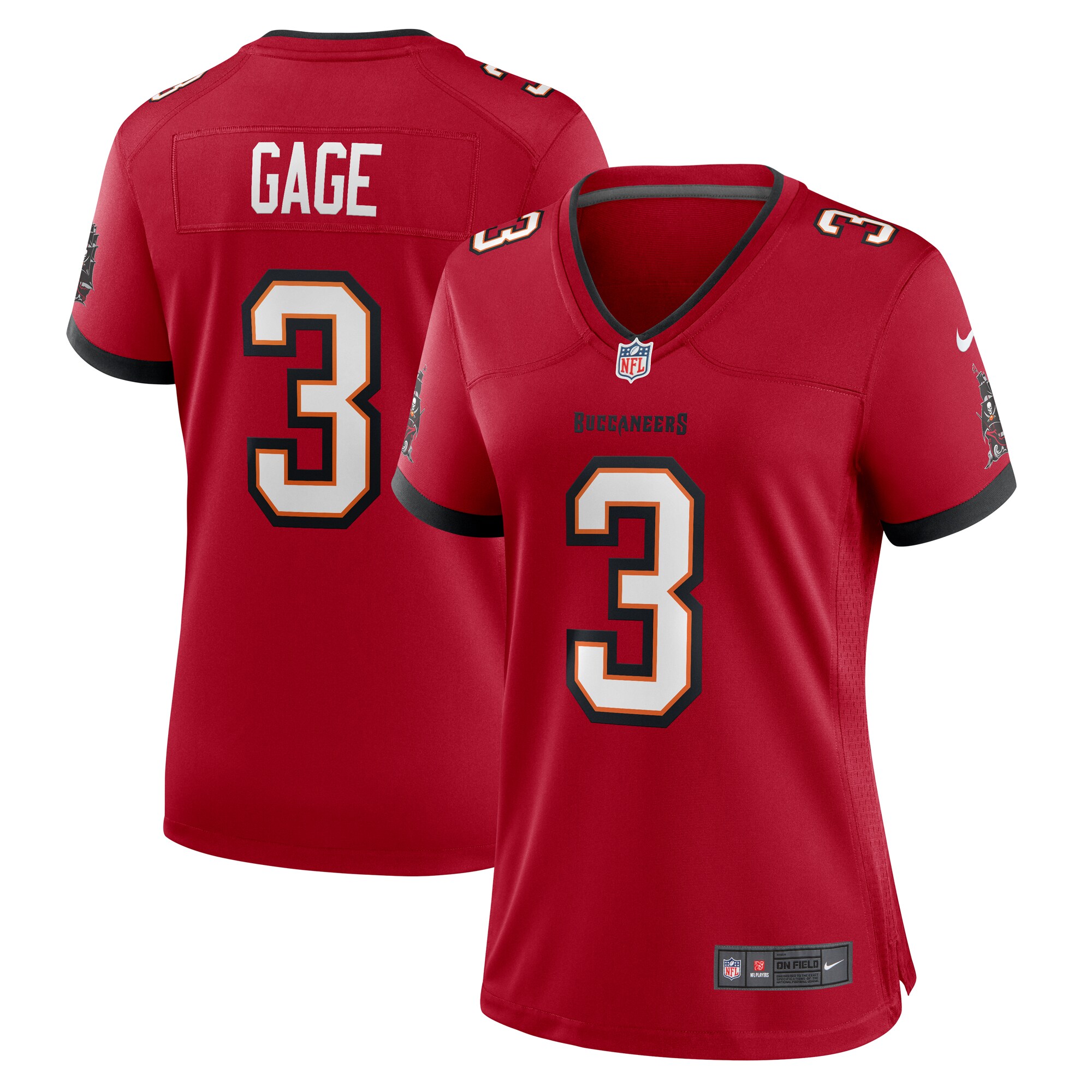 Tampa Bay Buccaneers Russell Gage Red Game NFL Jersey Women's