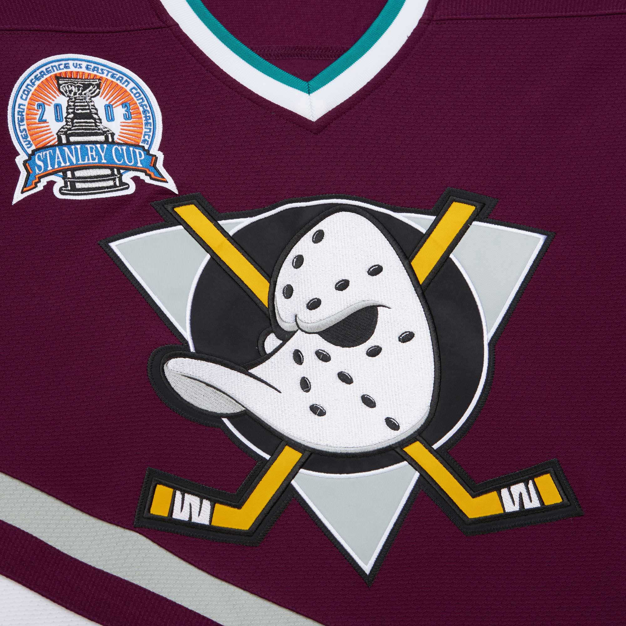Anaheim Ducks Jean-Sebastien Giguere Purple 2002-03 Power Play NHL Jersey Men's