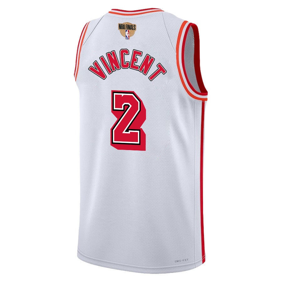 Gabe Vincent 2 Miami Heat Final Champions 2023 Swingman Classic Editio White NBA Jersey Men's