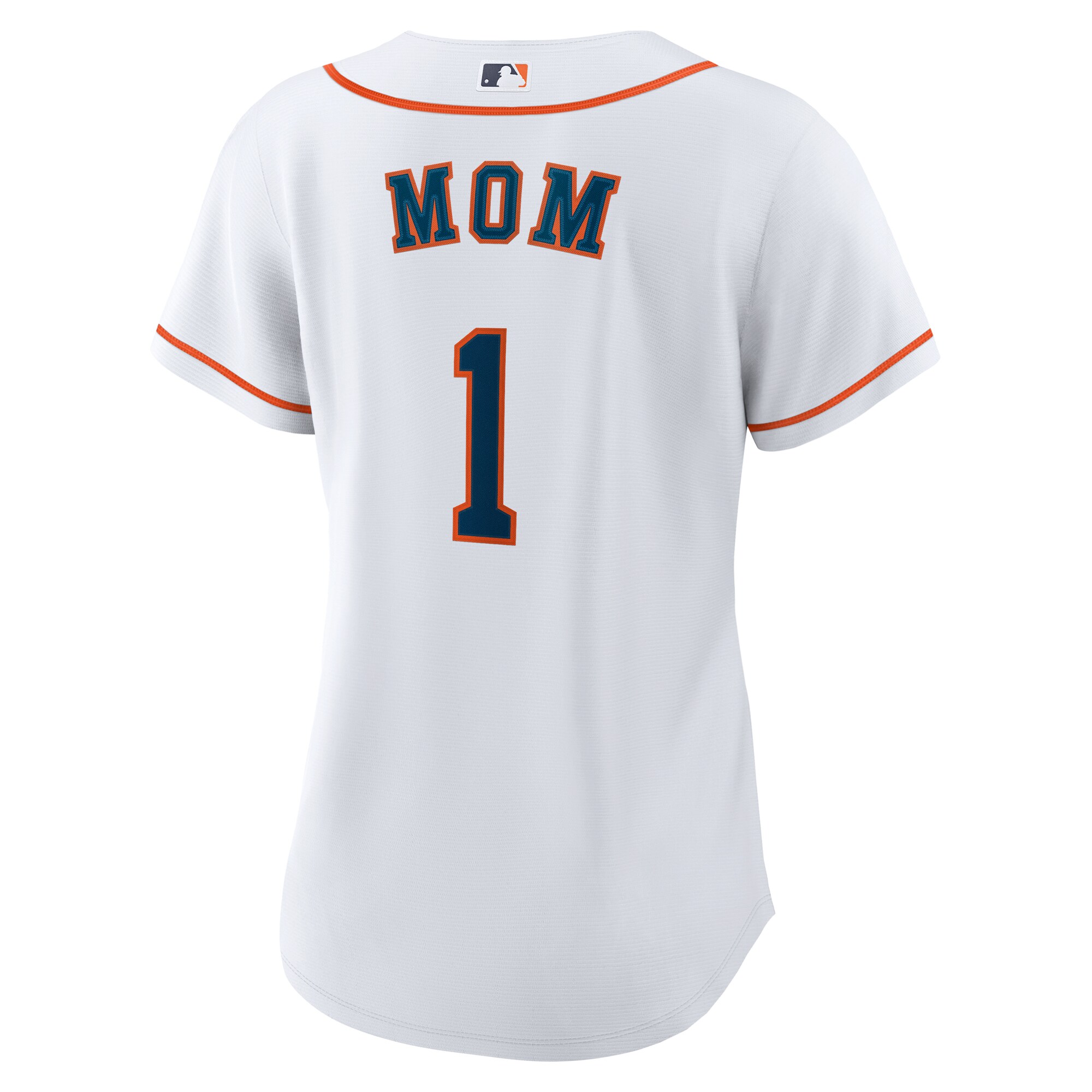 Houston Astros White #1 Mom Home MLB Jersey Women's