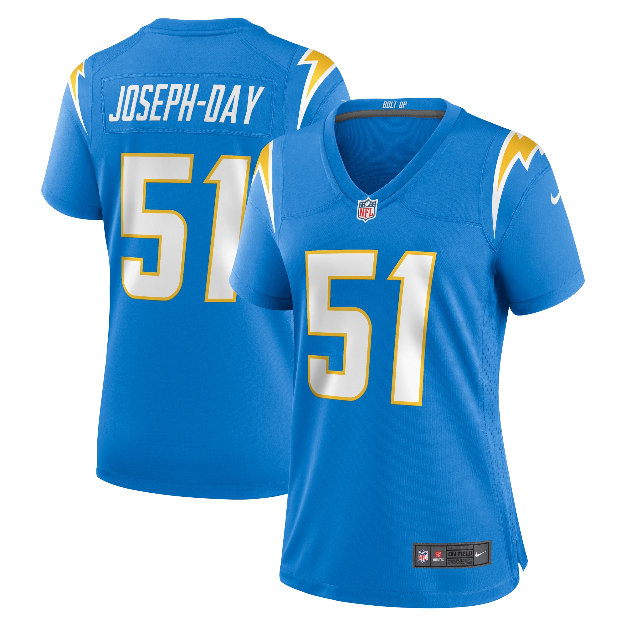 Los Angeles Chargers Sebastian Joseph-Day Powder Blue Game Player NFL Jersey Women's