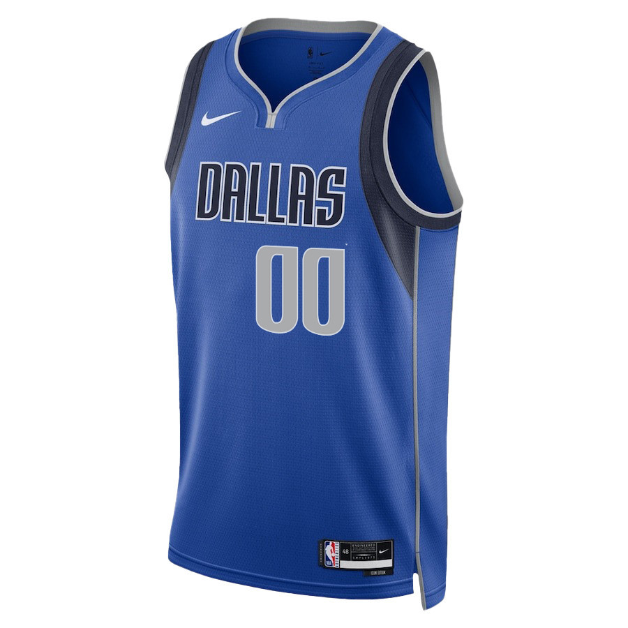 Dallas Mavericks 2024 FINALS PATCH Swingman Custom Icon Edition Blue NBA Jersey Men's