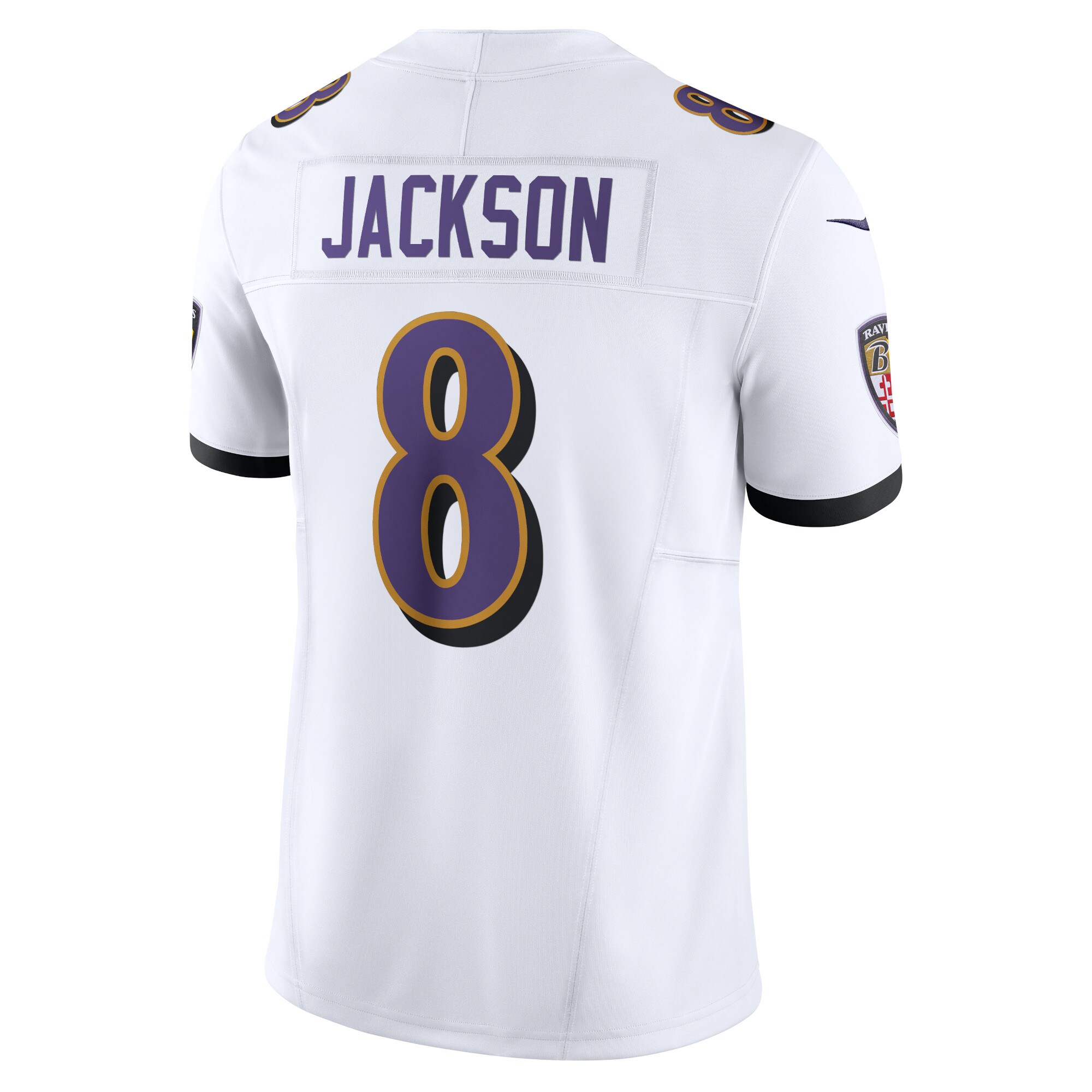 Baltimore Ravens Lamar Jackson White Vapor F.U.S.E. Limited NFL Jersey Men's