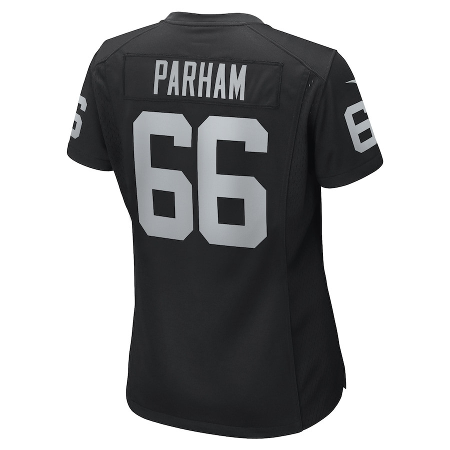 Dylan Parham 66 Las Vegas Raiders Team Game Black NFL Jersey Women's