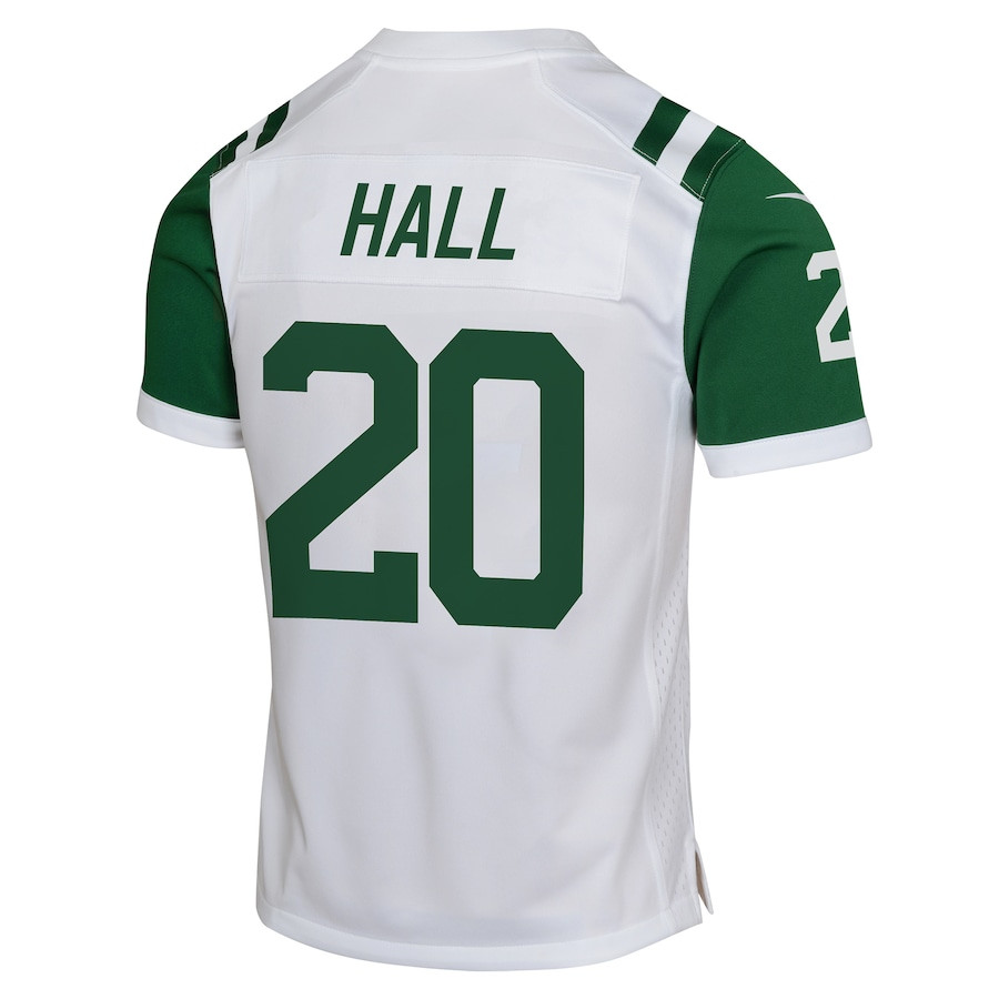 Breece Hall 20 New York Jets Classic Alternate Game White NFL Jersey Youth