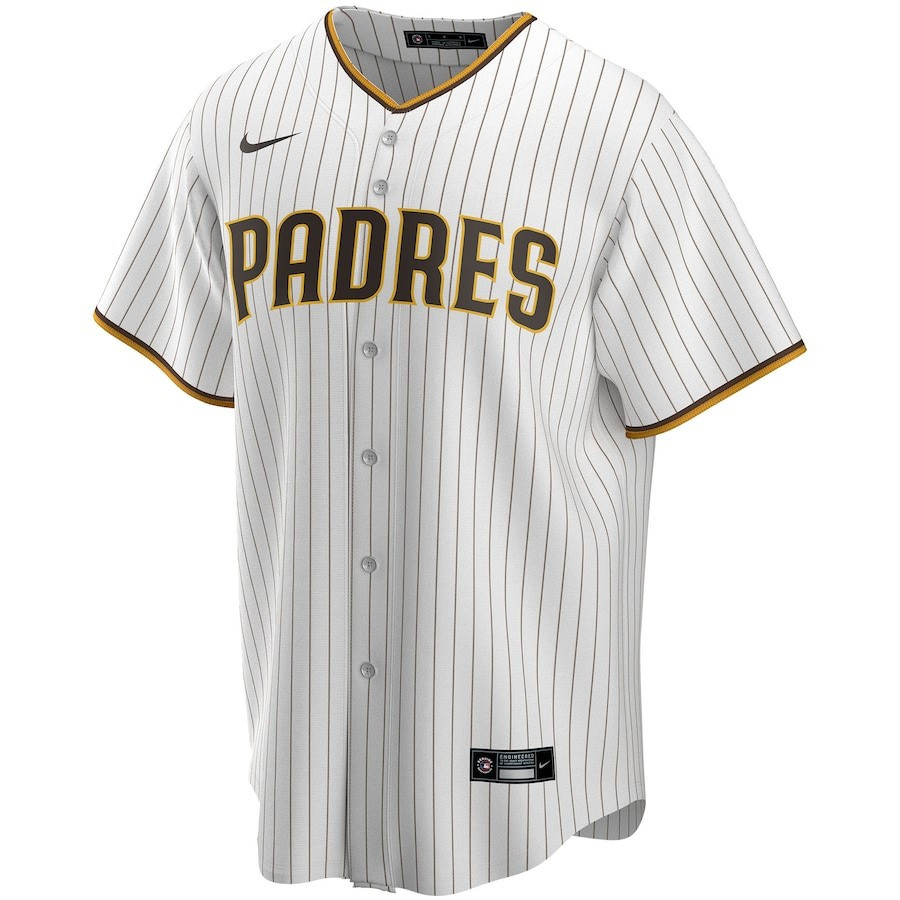 San Diego Padres Home Custom White MLB Jersey Men's