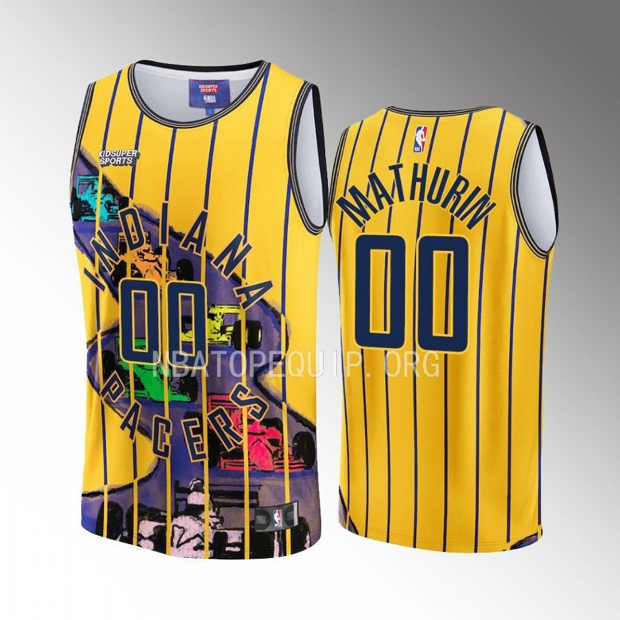 Bennedict Mathurin Indiana Pacers KidSuper Studio Unisex Hometown NBA Jersey Unisex