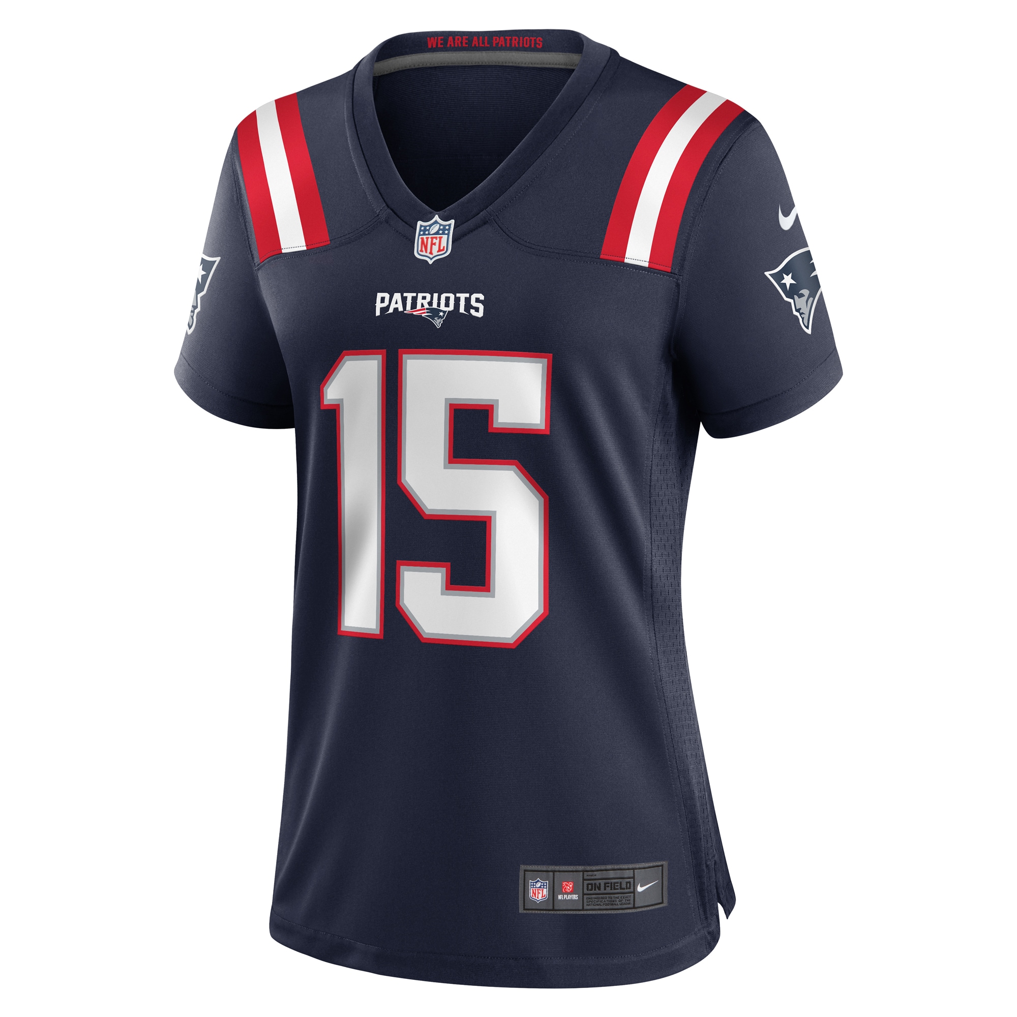 New England Patriots Ezekiel Elliott Navy Game Player NFL Jersey Women's