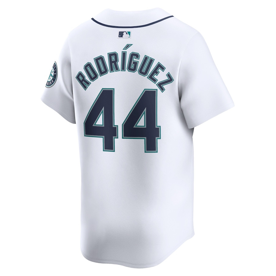 Julio Rodr?guez 44 Seattle Mariners Home Limited Player White MLB Jersey Men's