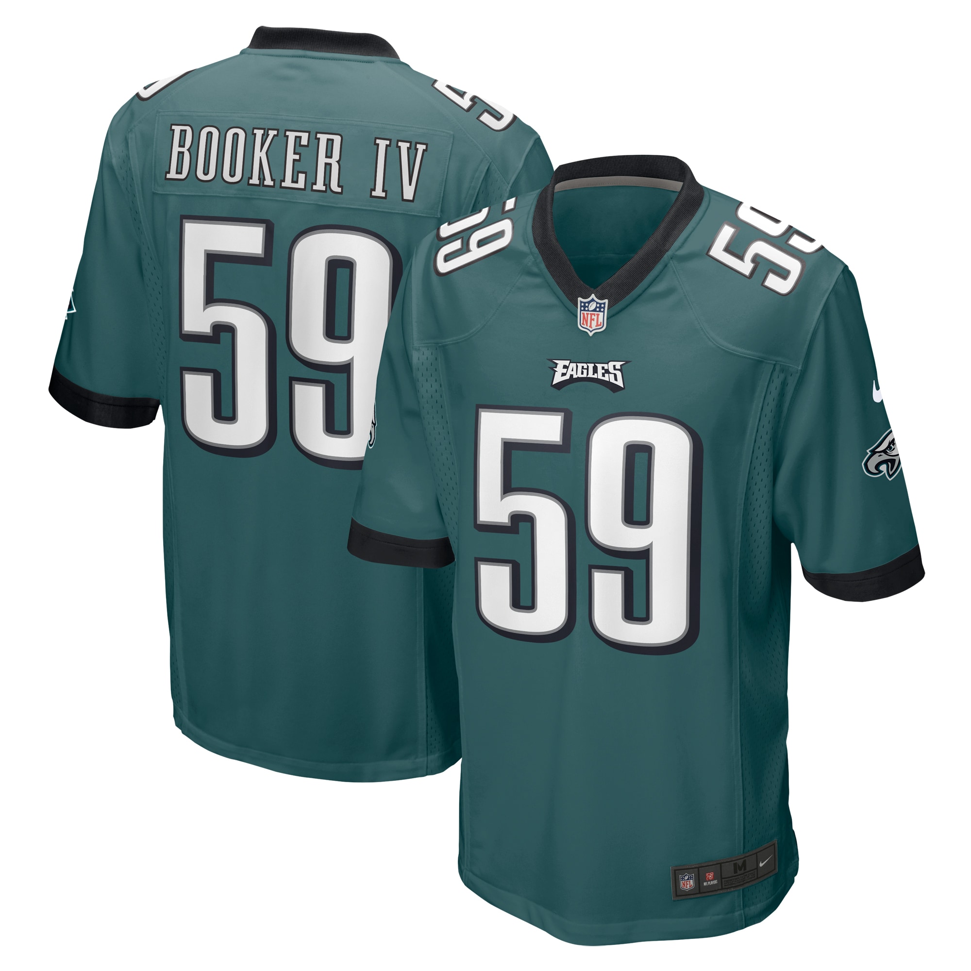 Thomas Booker IV Philadelphia Eagles Nike Game Jersey - Midnight Green