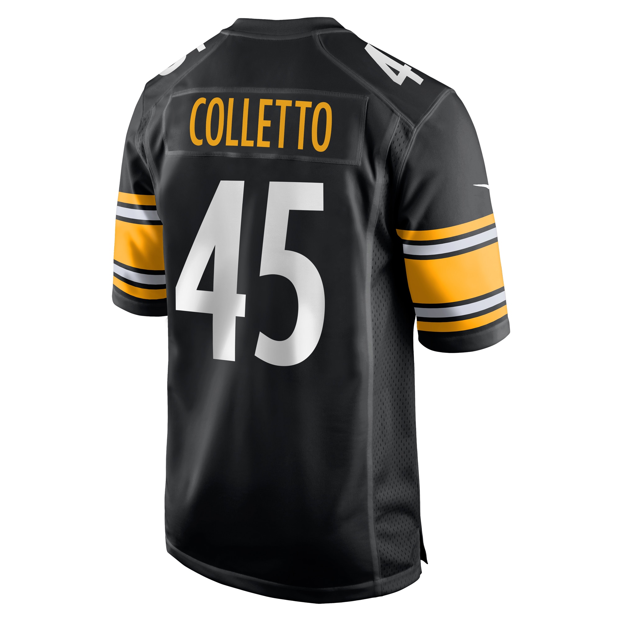 Pittsburgh Steelers Jack Colletto Black Game NFL Jersey Men's