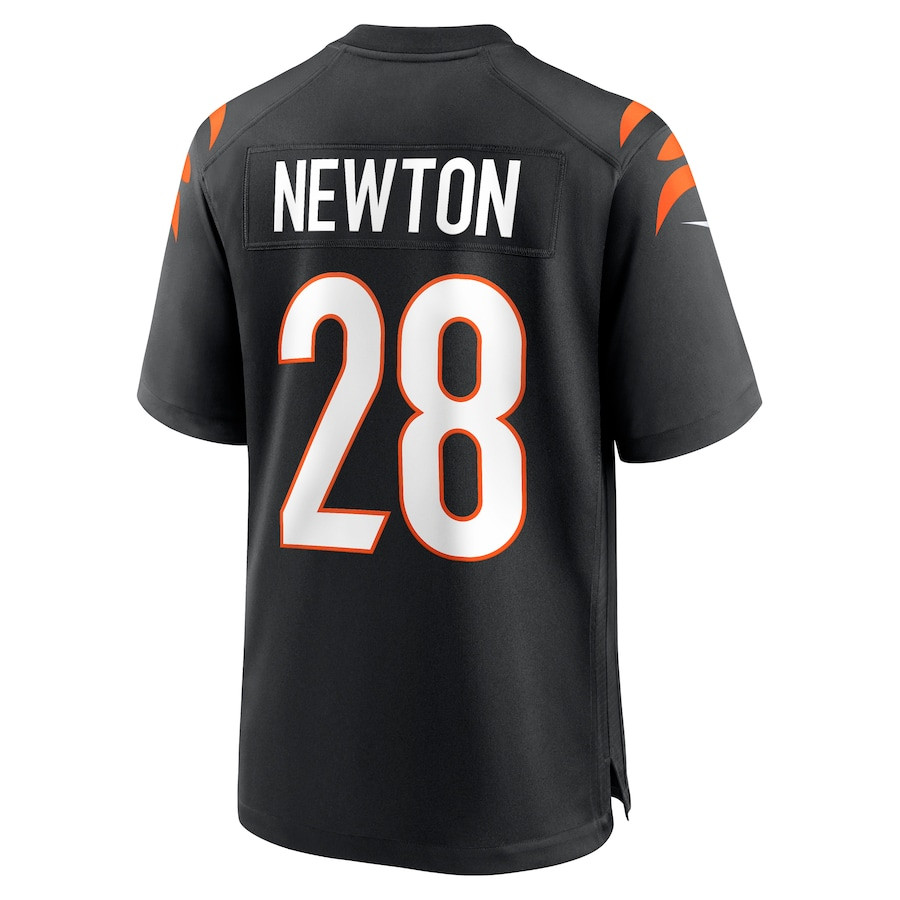 Josh Newton 28 Cincinnati Bengals Game Black NFL Jersey Men's