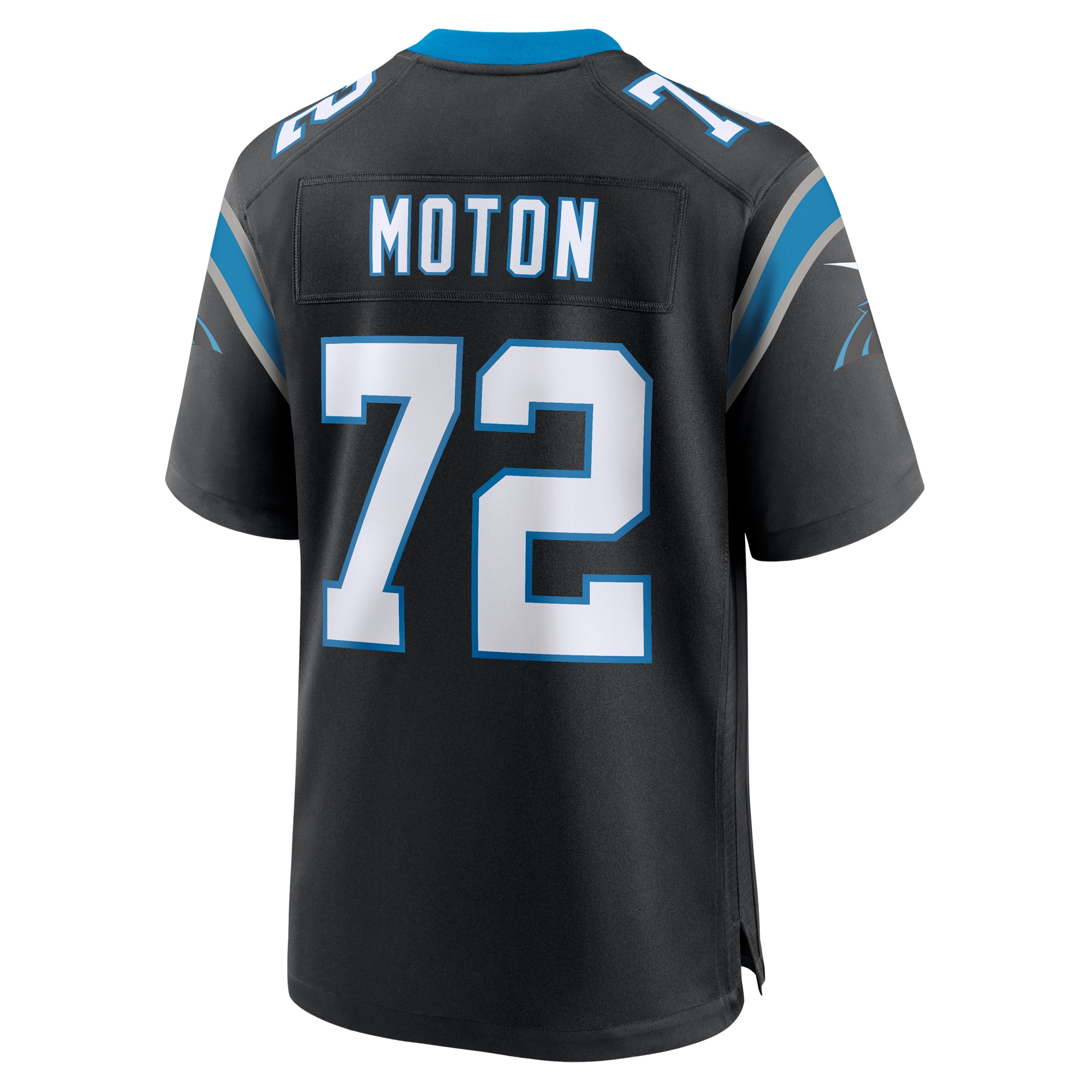 Carolina Panthers Taylor Moton Black Team Game NFL Jersey Men's
