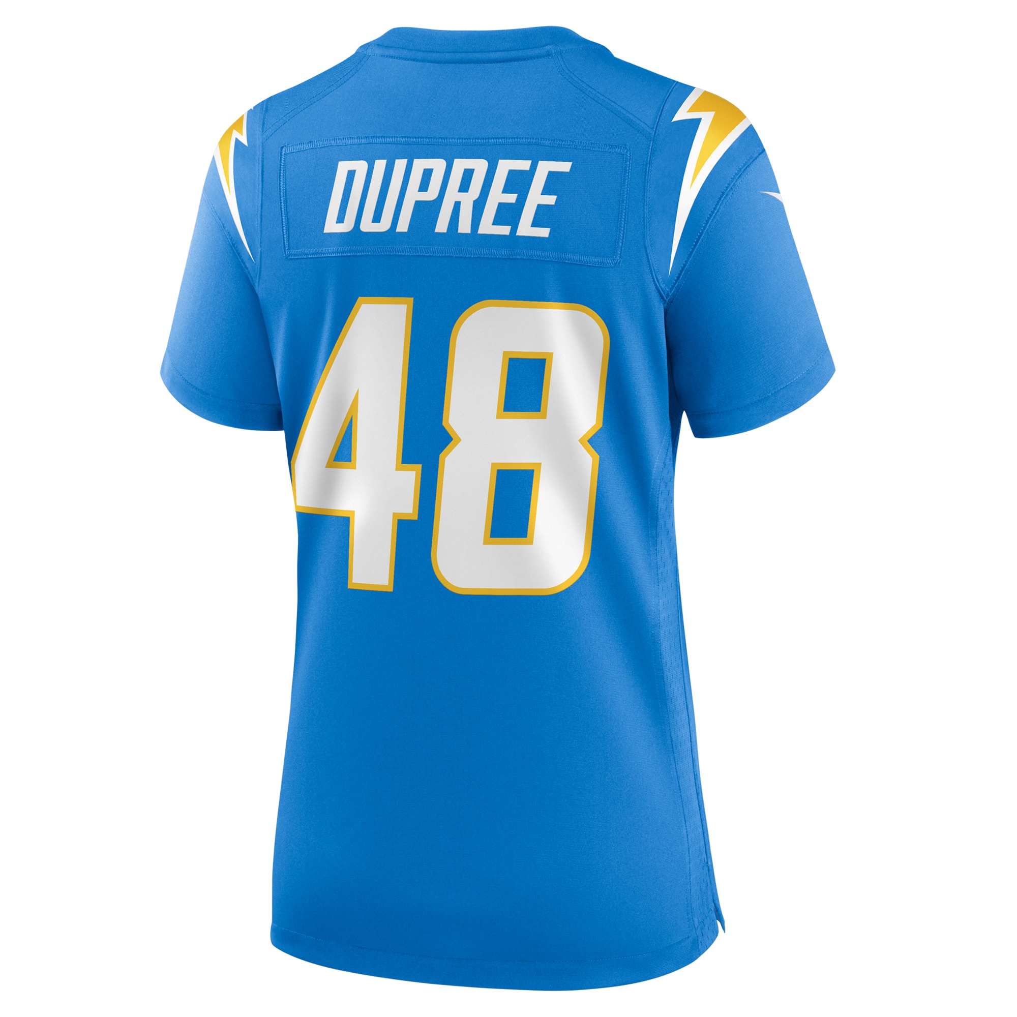 Los Angeles Chargers Bud Dupree Powder Blue Team Game NFL Jersey Women's