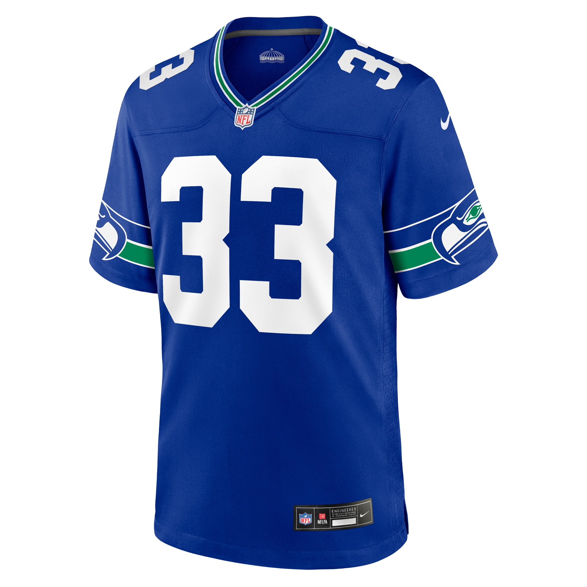 Seattle Seahawks Jamal Adams Royal Throwback Player Game NFL Jersey Men's