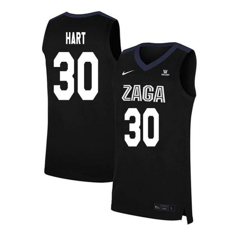 30 Mike Hart Black Elite Gonzaga Bulldogs NCAA Jersey Men's