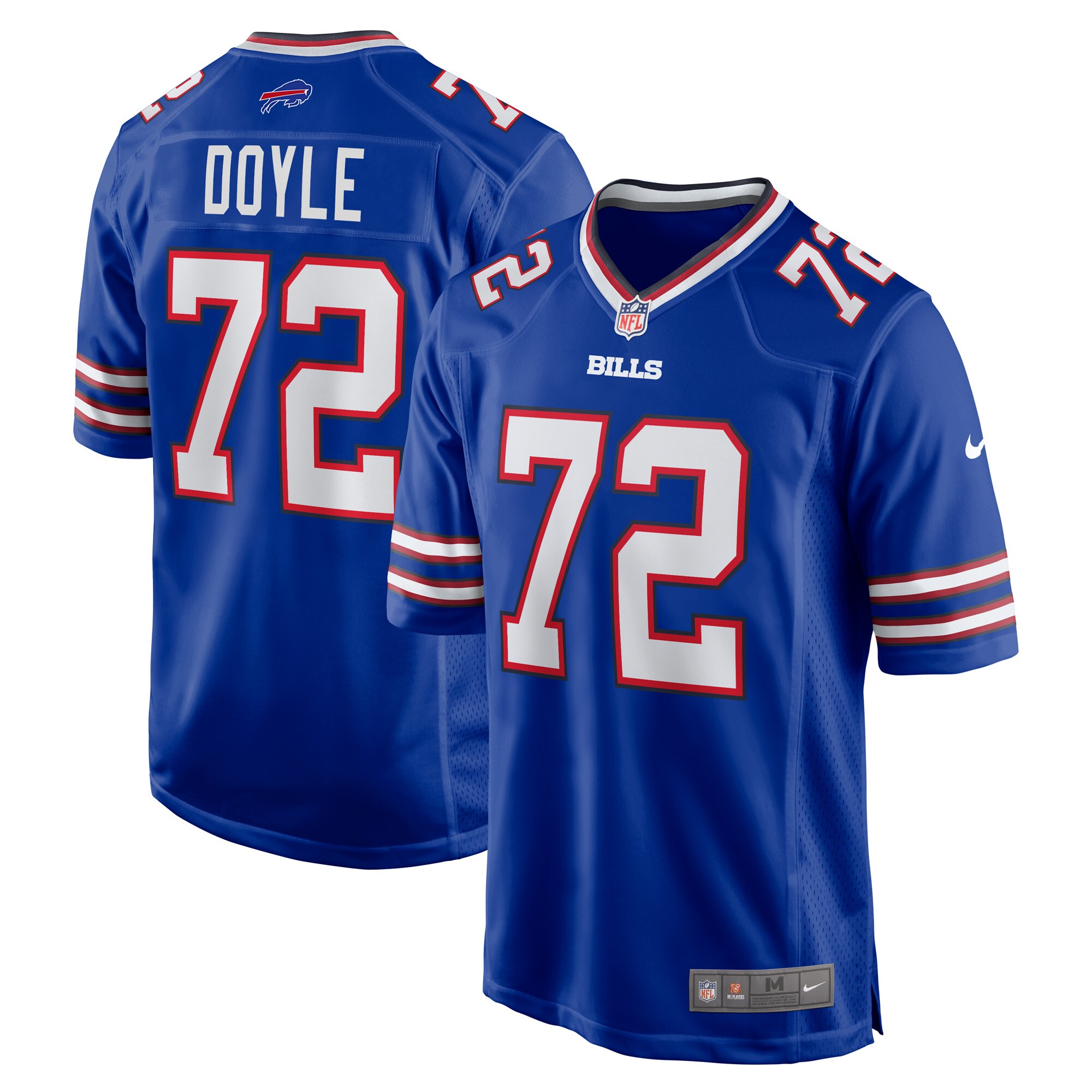 Buffalo Bills Tommy Doyle Royal Game Player NFL Jersey Men's