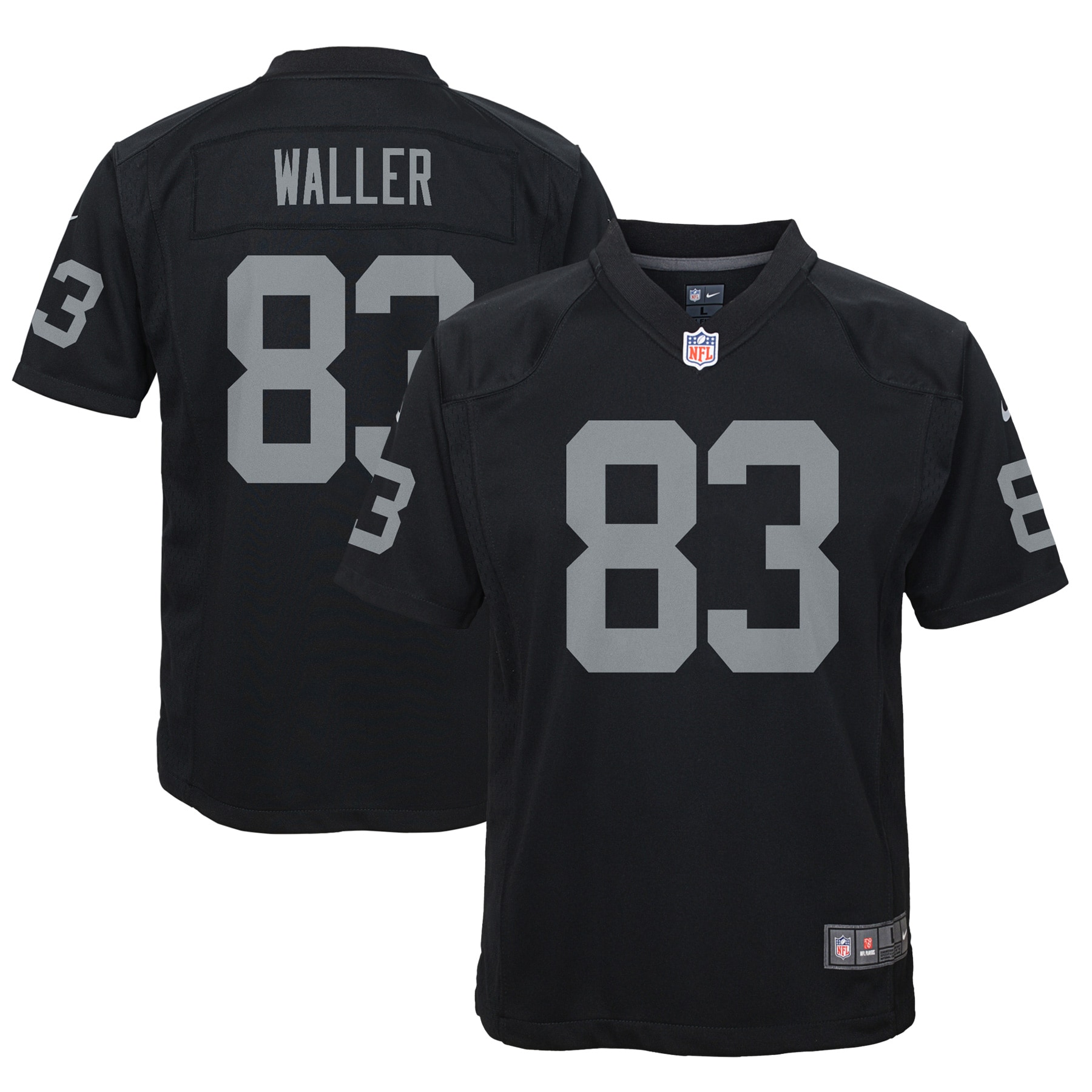 Las Vegas Raiders Darren Waller Black Game NFL Jersey Youth