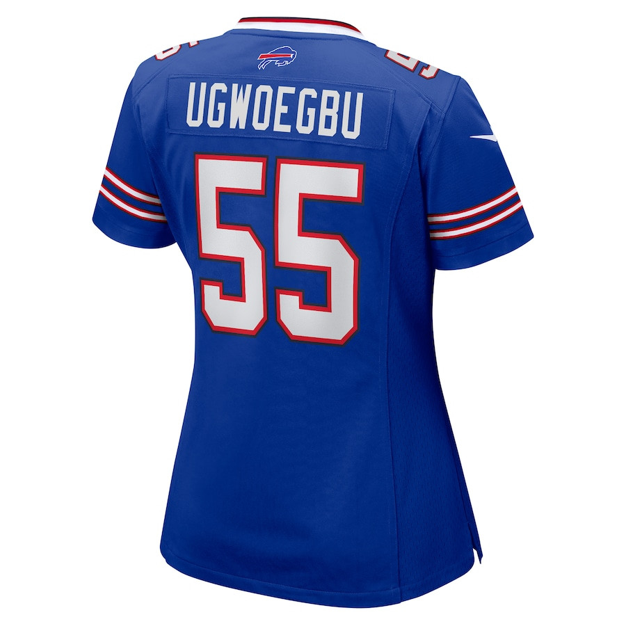 David Ugwoegbu 55 Buffalo Bills Game Royal NFL Jersey Women's