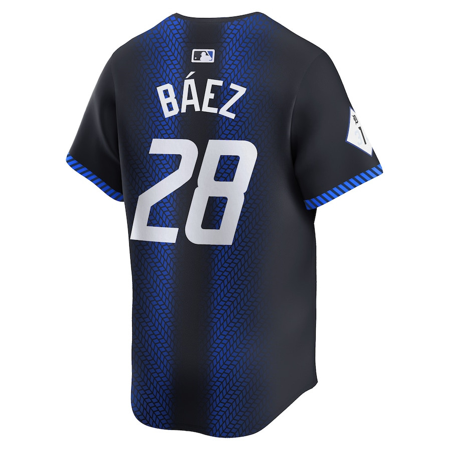 Javier Baez 28 Detroit Tigers 2024 City Connect Limited Navy MLB Jersey Men's