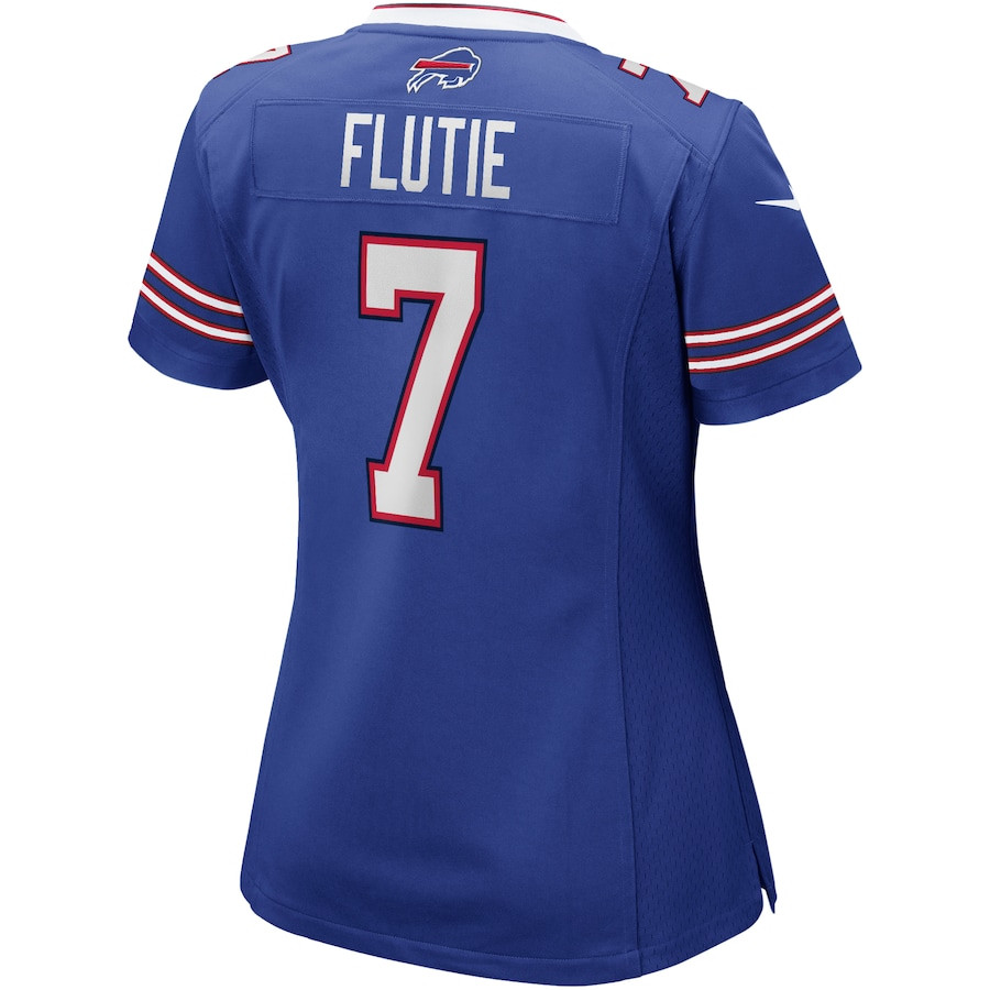 Doug Flutie 7 Buffalo Bills Game Retired Royal NFL Jersey Women's