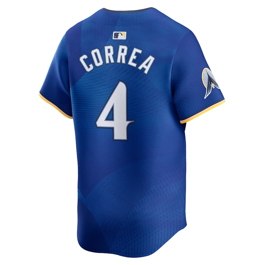 Carlos Correa 4 Minnesota Twins 2024 City Connect Limited Royal MLB Jersey Men's