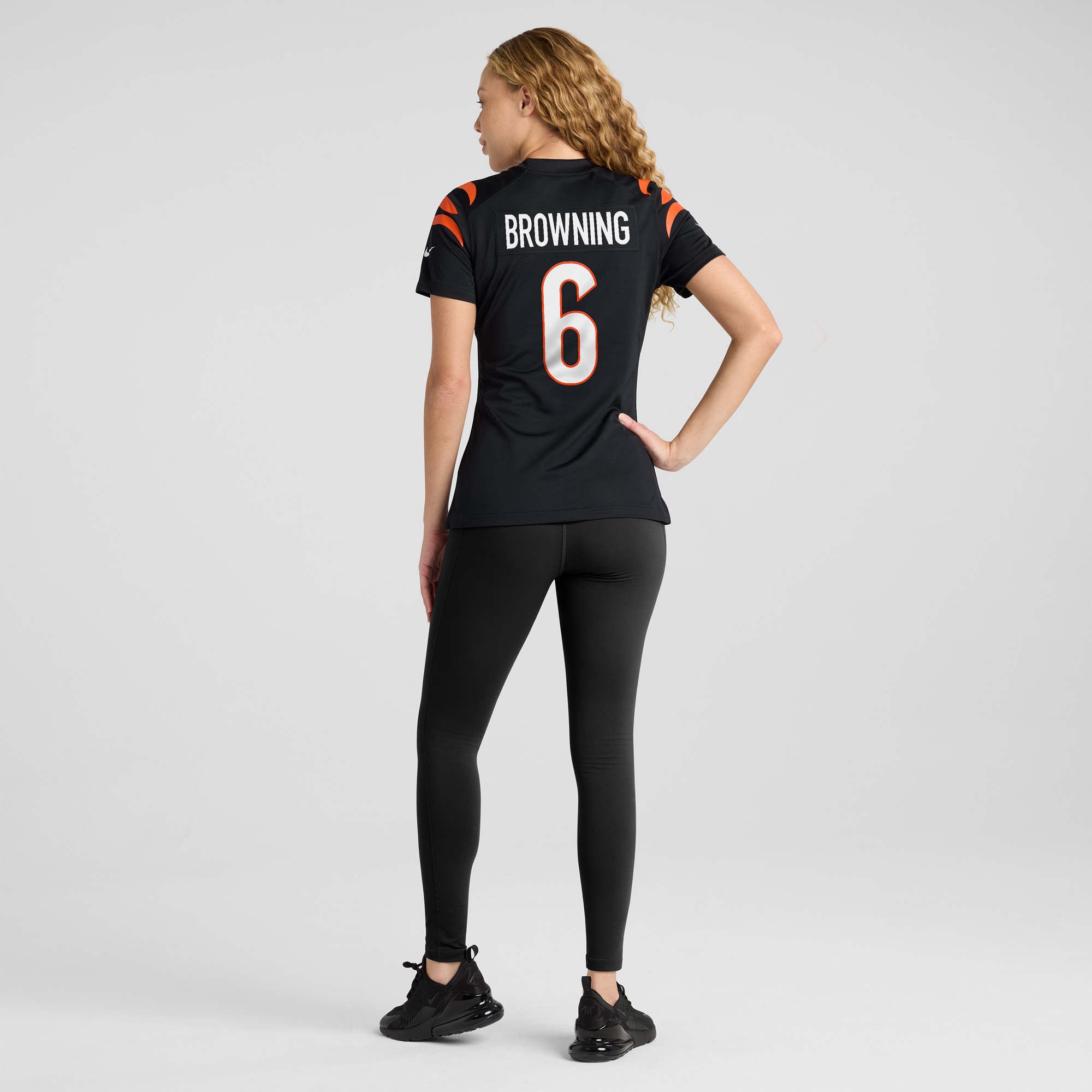 Cincinnati Bengals Jake Browning Black Game NFL Jersey Women's