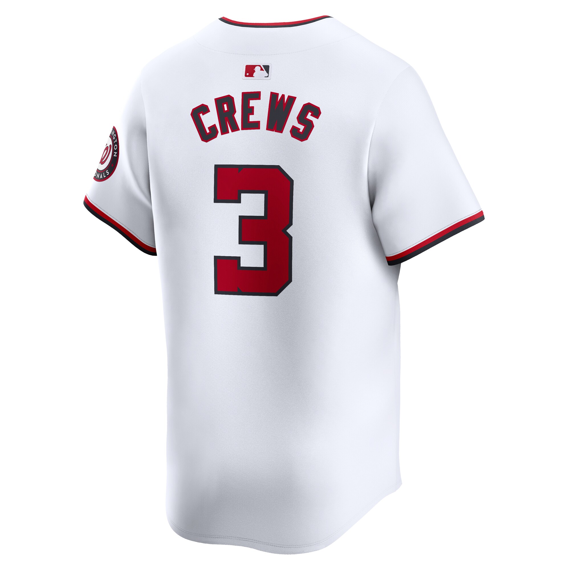 Washington Nationals Dylan Crews White Home Limited Player MLB Jersey Men's