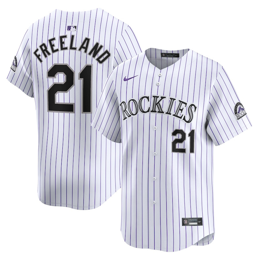 Kyle Freeland 21 Colorado Rockies Home Limited Player White MLB Jersey Men's