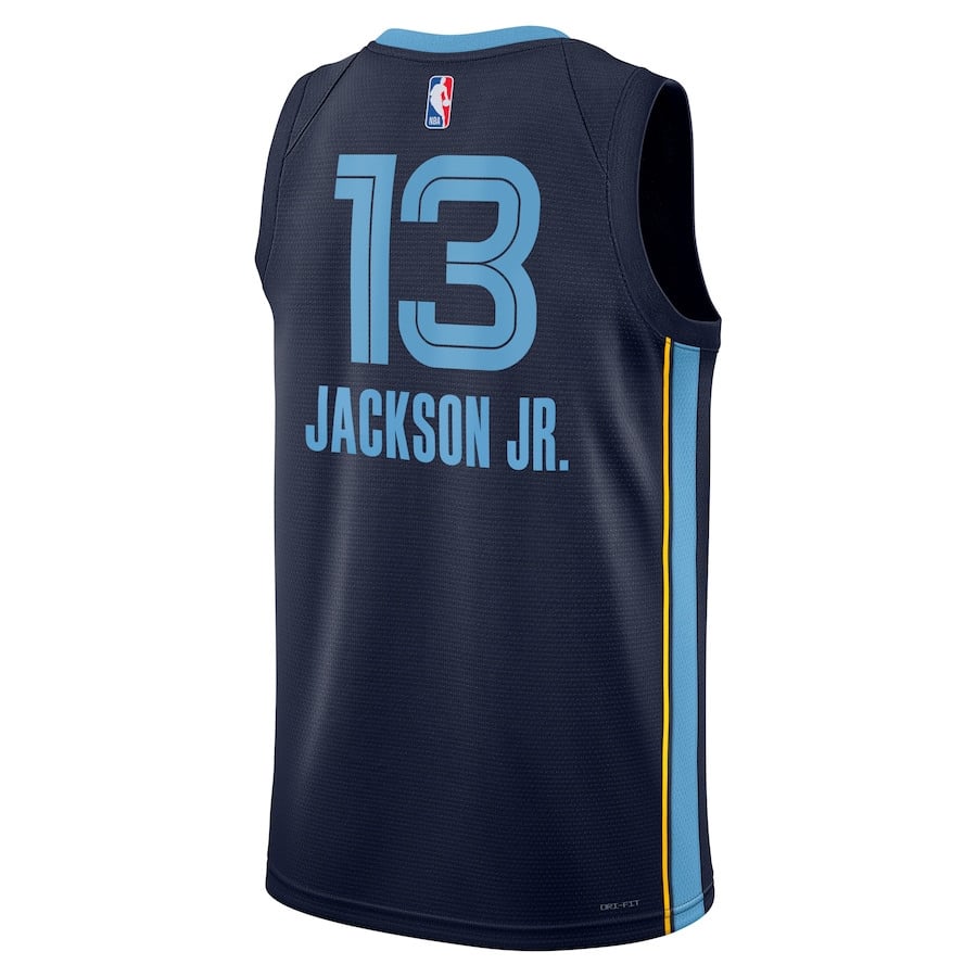Jaren Jackson Jr. 13 Memphis Grizzlies Unisex Swingman Badge Player Icon Edition Navy NBA Jersey Unisex