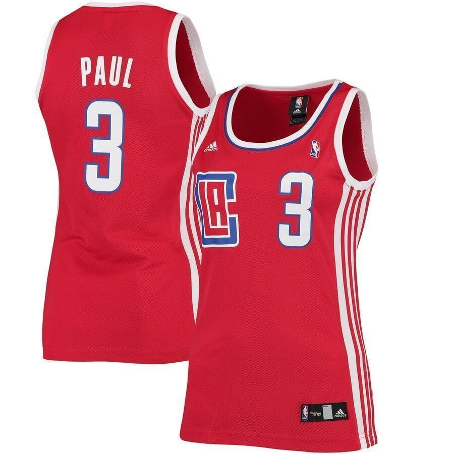 Chris Paul Los Angeles Clippers Road Red NBA Jersey Women's
