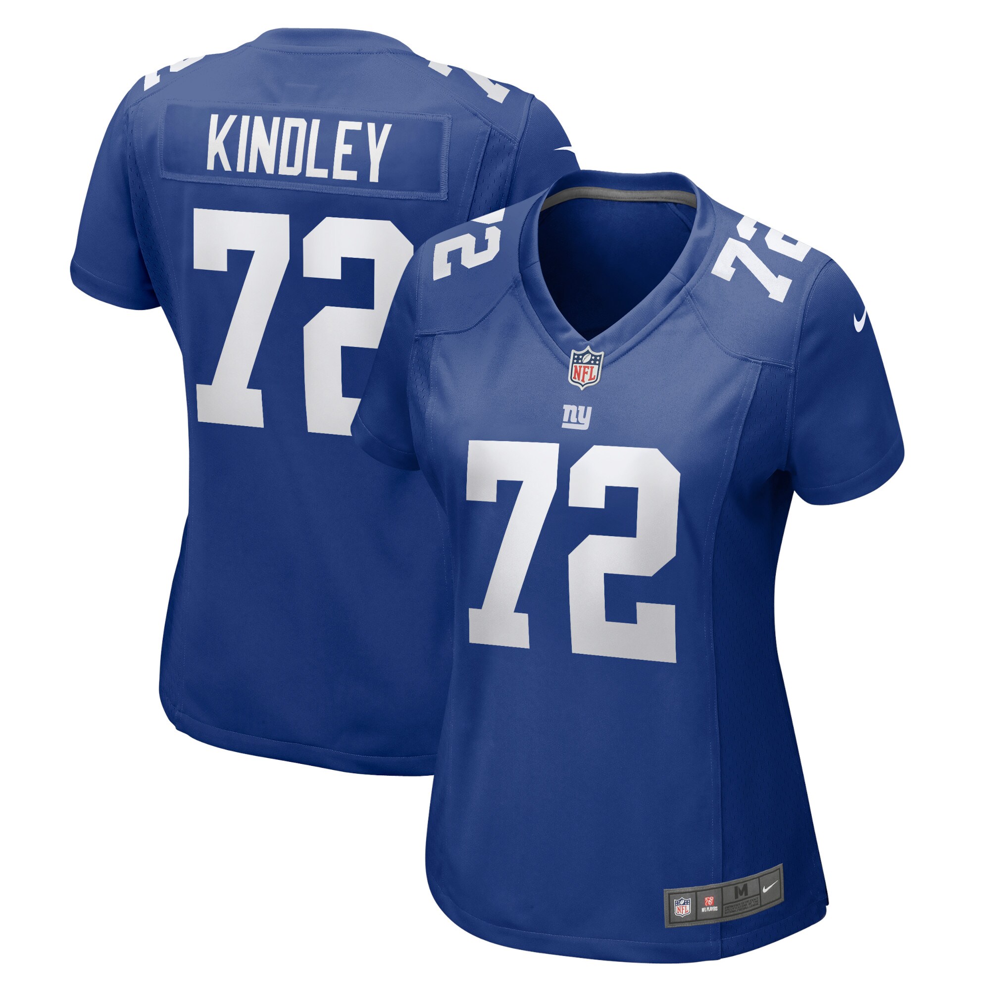 New York Giants Solomon Kindley Royal Home Game Player NFL Jersey Women's
