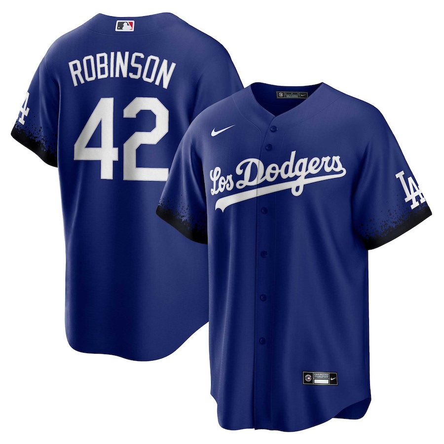Jackie Robinson Los Angeles Dodgers City Connect Player Jersey Royal