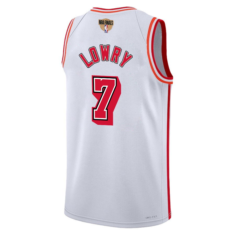 Kyle Lowry 7 Miami Heat Final Champions 2023 Swingman Classic Editio White NBA Jersey Men's