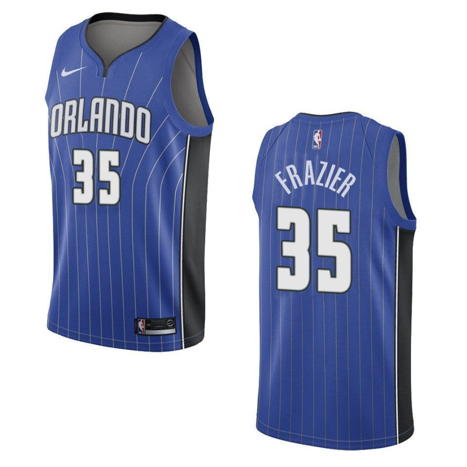 Orlando Magicc 35 Melvin Frazier Icon Swingman Blue NBA Jersey Men's