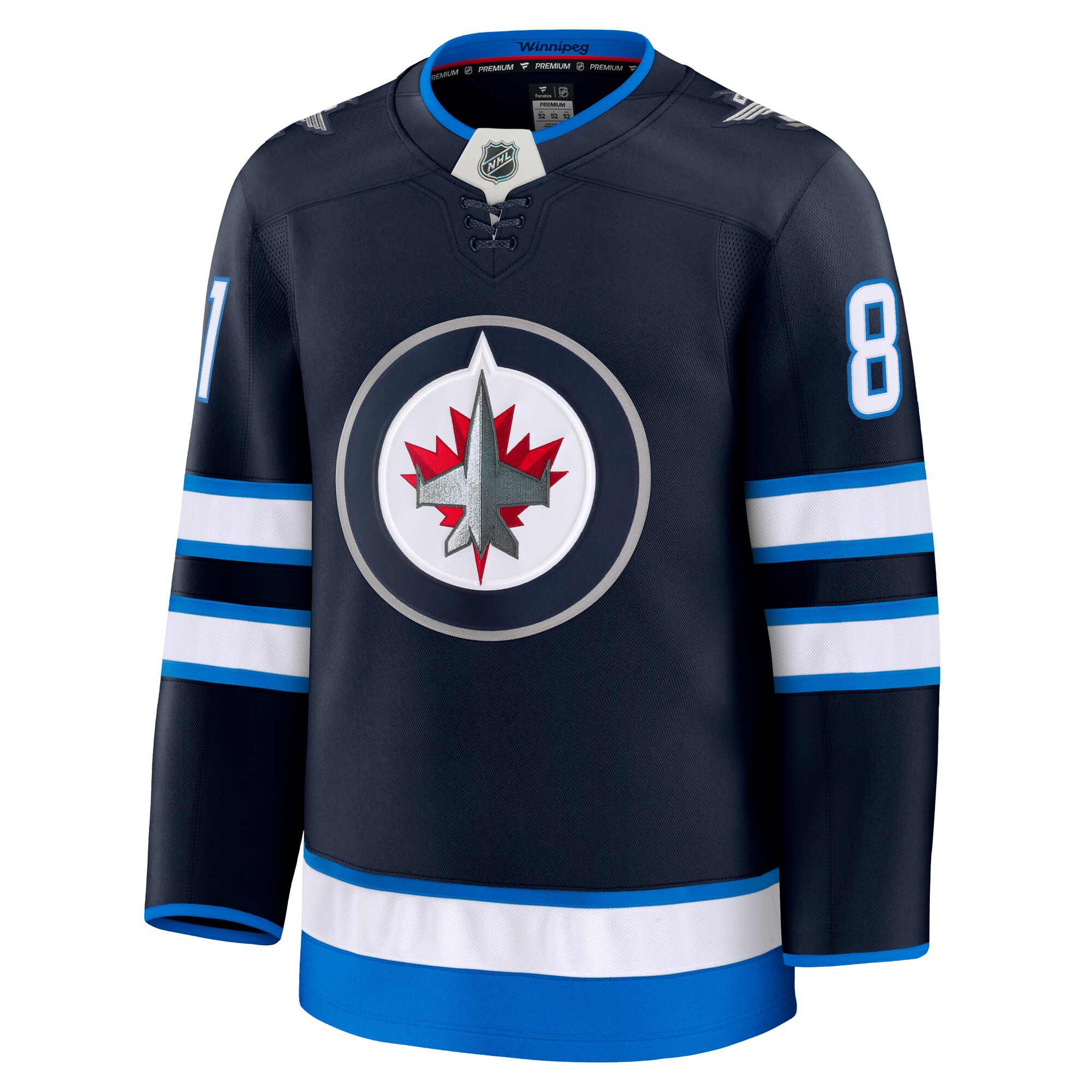 Winnipeg Jets Kyle Connor Navy Home Premium NHL Jersey Men's